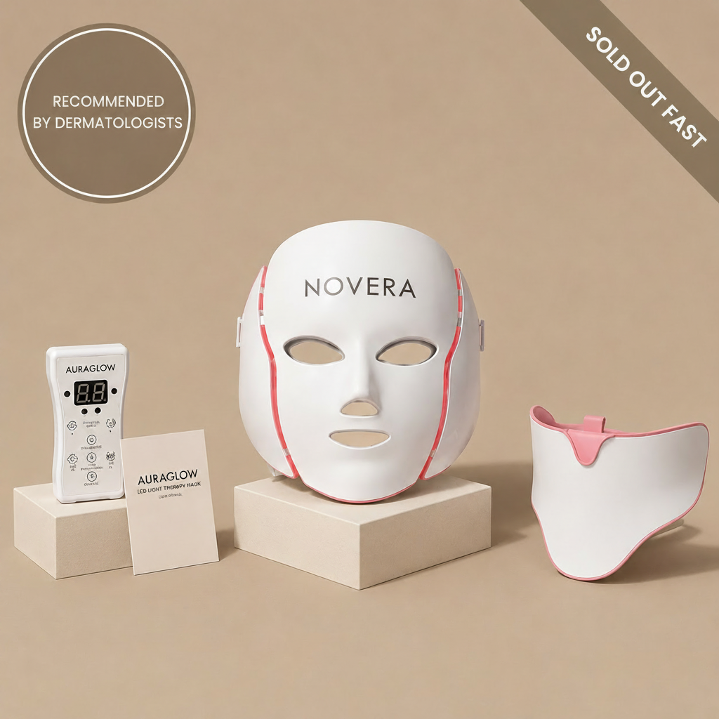 AuraGlow – Anti-Aging LED Face Mask
